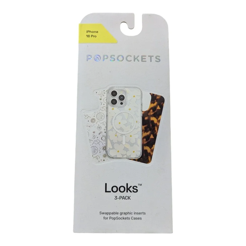 D6. Looks Popsockets Swappable Graphic Inserts LOOKS 3-pack For 16 PRO